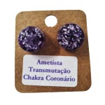 Orgonite Brinco Transmutação - Ametista (chakra coronário)