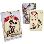 Requinte Lenormand Baralho Tarô Cigano deck com 36 cartas com figuras vintage e livreto explicativo