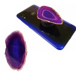 Pop Socket Suporte celular Chapa de Ágata Roxo