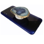 Pop Socket Suporte celular Chapa de Ágata Azul