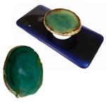 Pop Socket Suporte celular Chapa de Ágata Verde