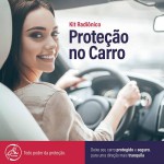 Kit 2 placas radiônicas e 2 adesivo para proteção no carro