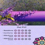 Tapete De Yoga ou Pilates Roxo Preumium 2,00m-5mm