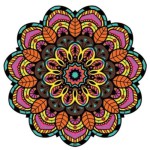 Tapete Mini Mandala Colorido