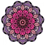 Tapete Mini Mandala Rosa