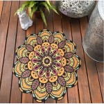 Tapete Mini Mandala Laranja