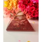 Orgonite Pirâmide do Amor (Quartzo rosa e cristal)