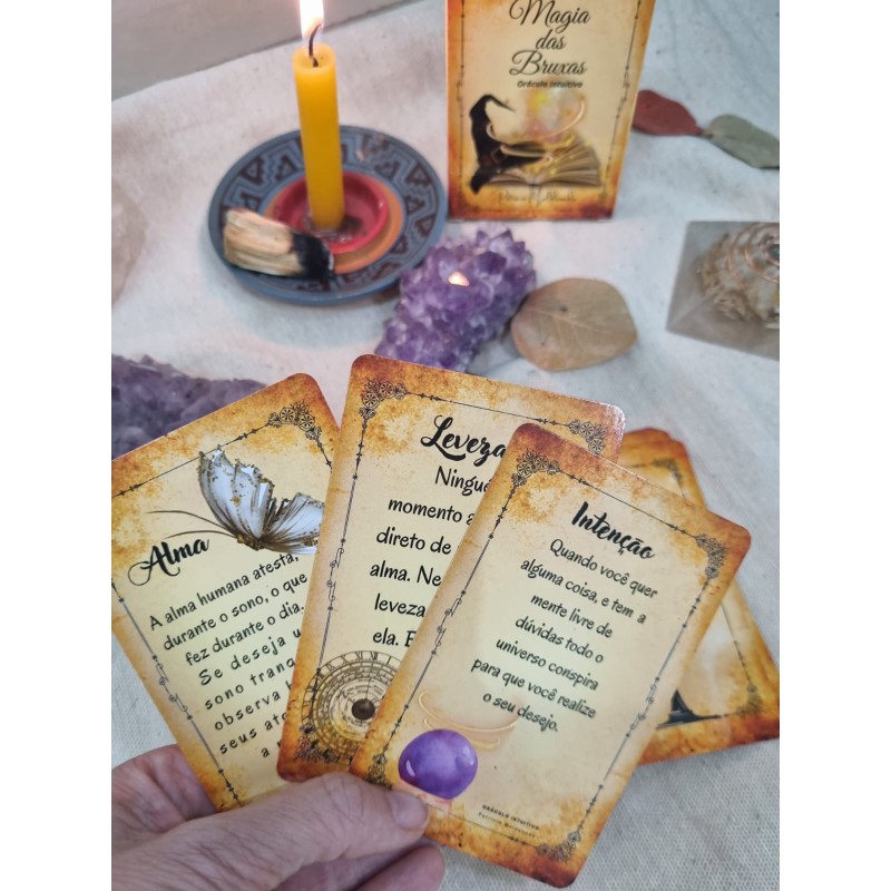 Baralho Oráculo Magia das Bruxas 32 Cartas Intuitivo